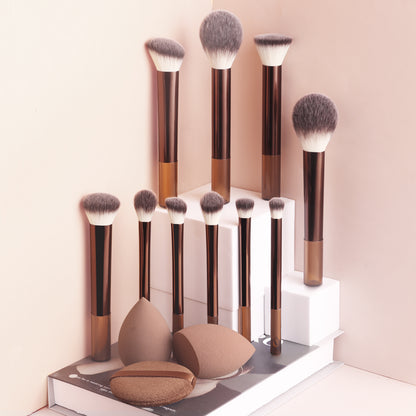 13-Piece Complete Makeup Kit | Multi-Functional Brushes, Sponge & Puff for Foundation, Eyeshadow & Contour | All-in-One Professional Cosmetic Tools for Women